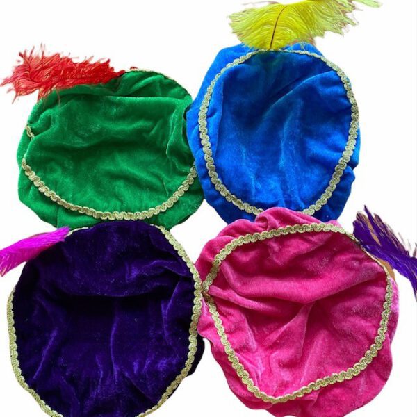 Pietenmuts met naam Blauw